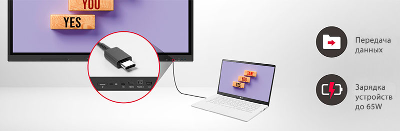 Интерактивные дисплеи LG CreateBoard с разъемом USB Type-C