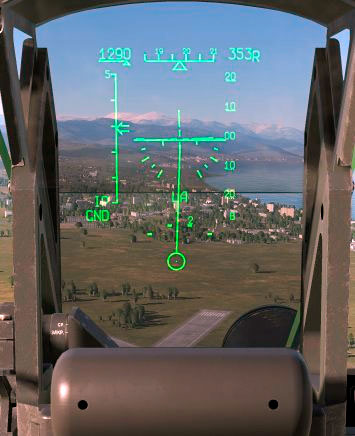 Использование прозрачного дисплея в качестве индикатора для отображения навигационной и прицельной информации на лобовом стекле военного самолета